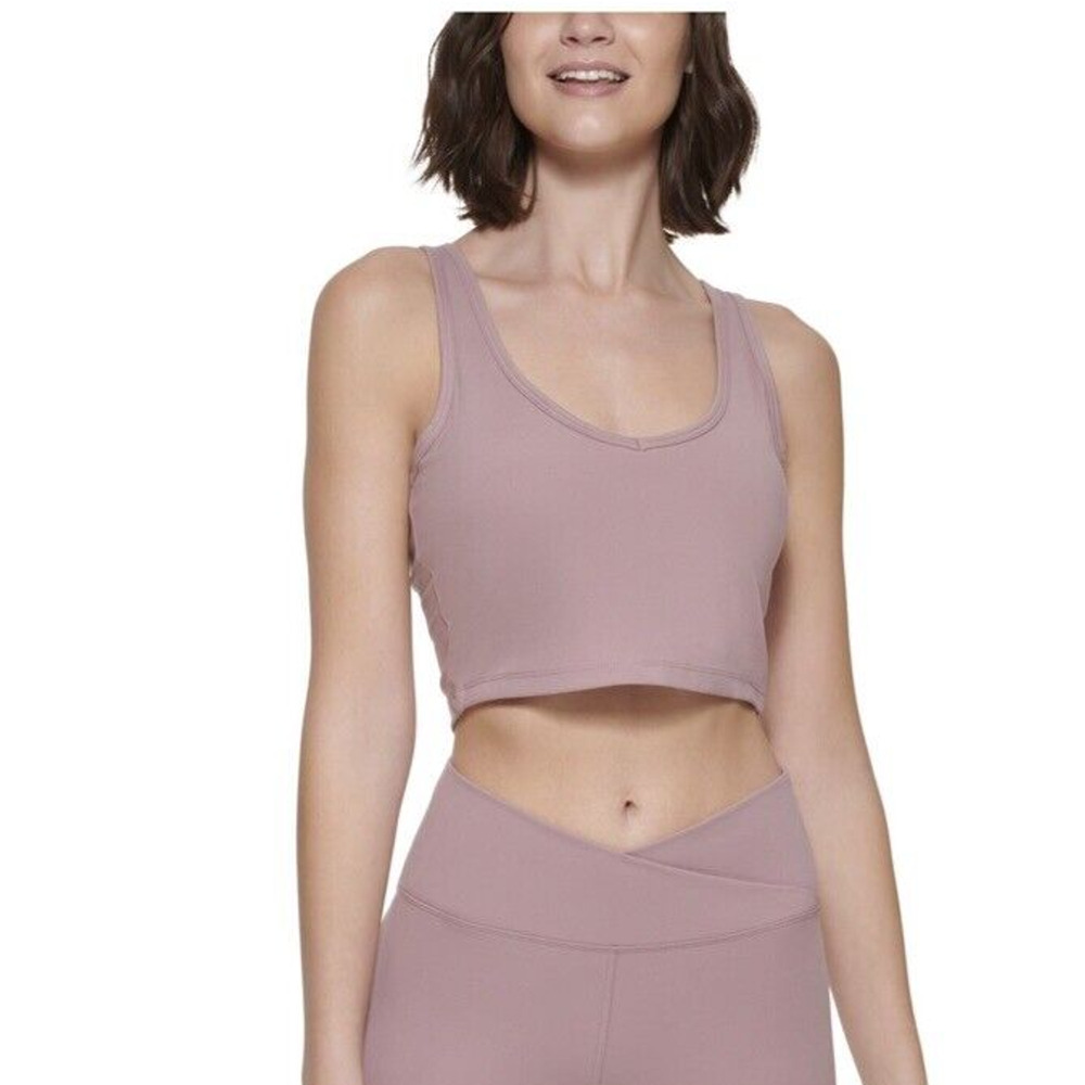 Calvin Klein‎ Womans Sz Medium Bra Performance Stappy Style Cropped Athletic NWT